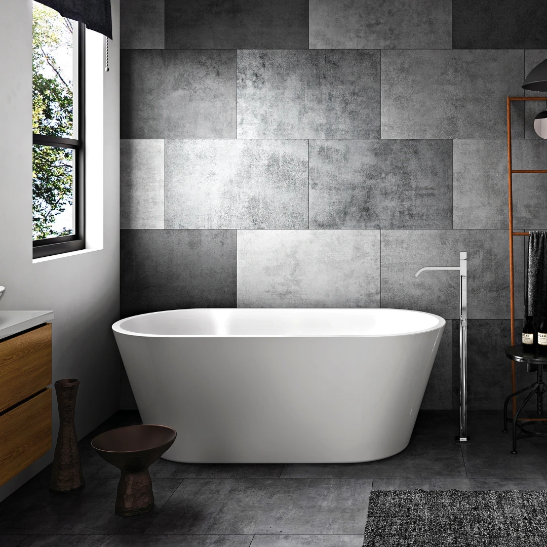 Banheira Immersi Gamboa 2 Glossy White para 2 pessoas com 12 jatos de hidromassagem vista frontal