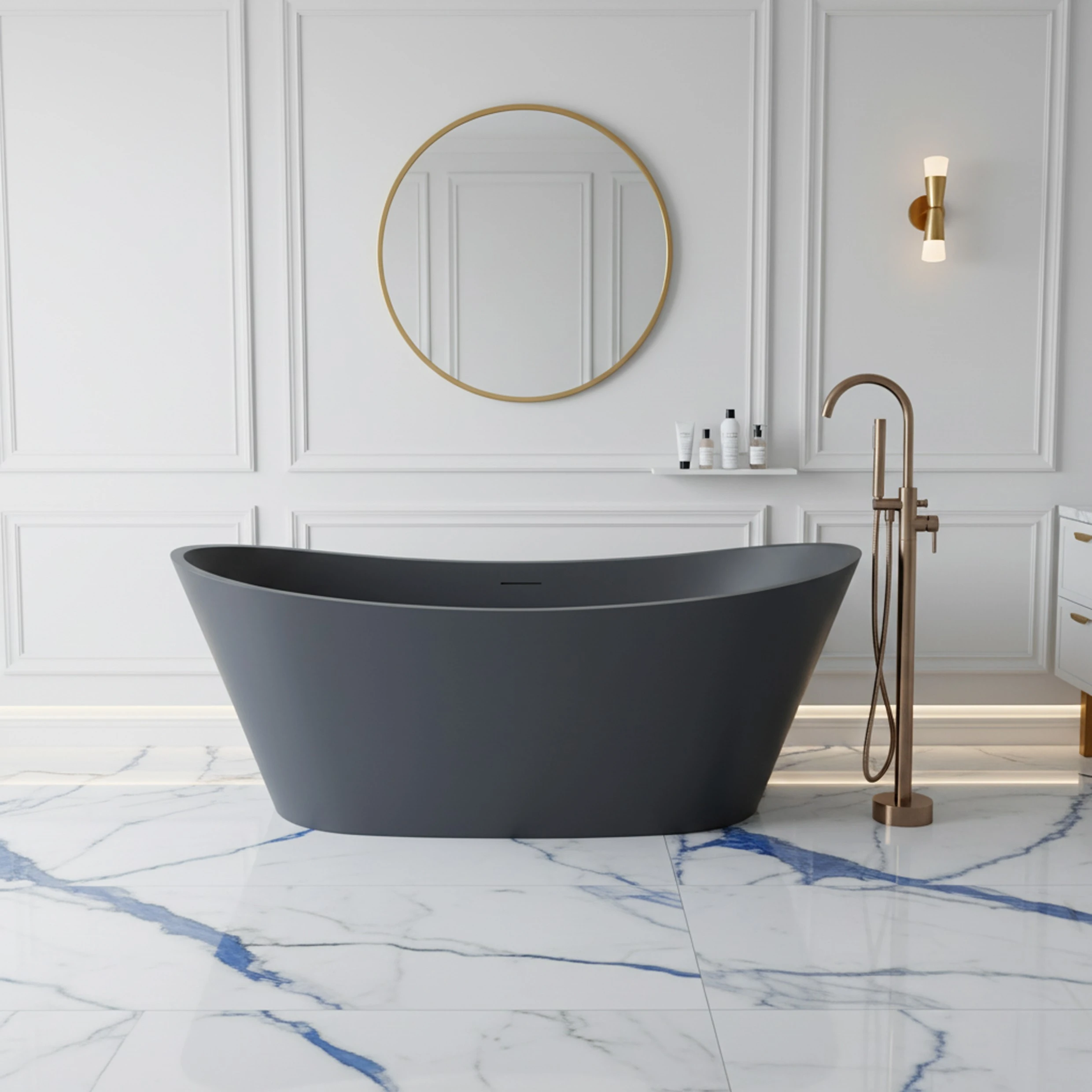 Banheira Porto Belo Deep Blue: Transforme Seu Banheiro em um Spa de Luxo