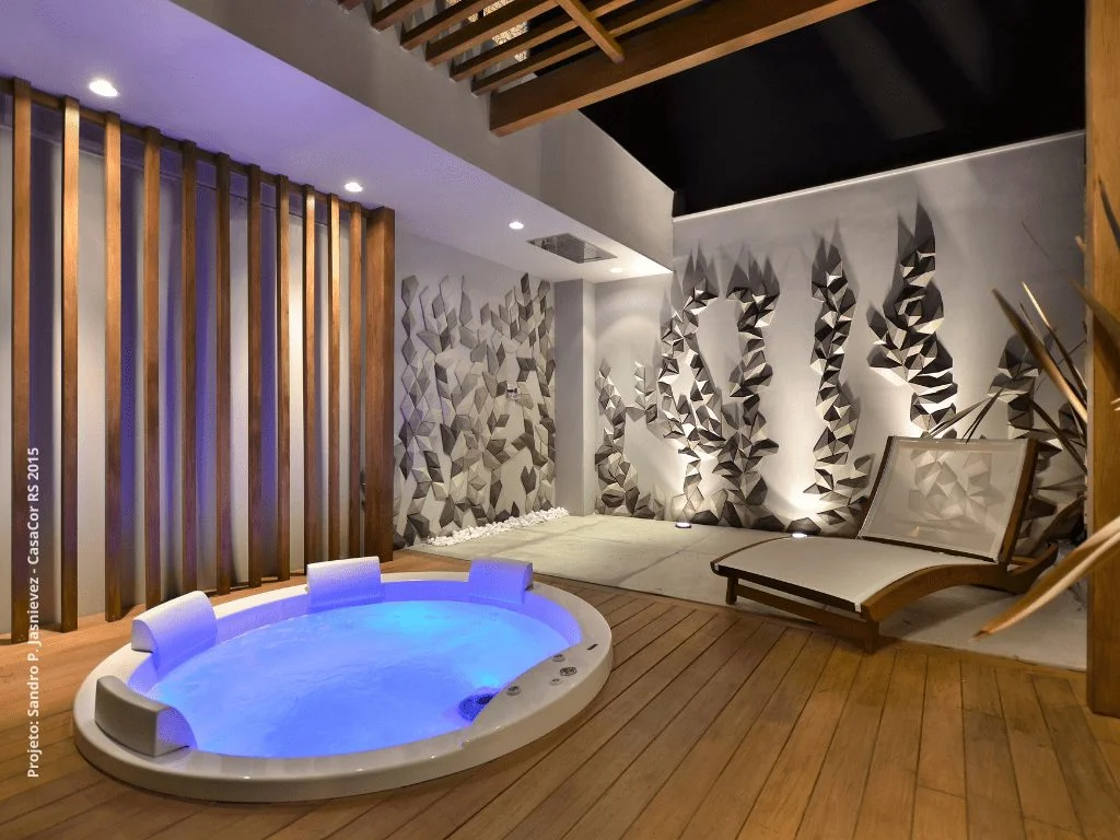 SPA Pallas 180 para 6 pessoas com 10 jatos, vista frontal detalhada de 181x181cm