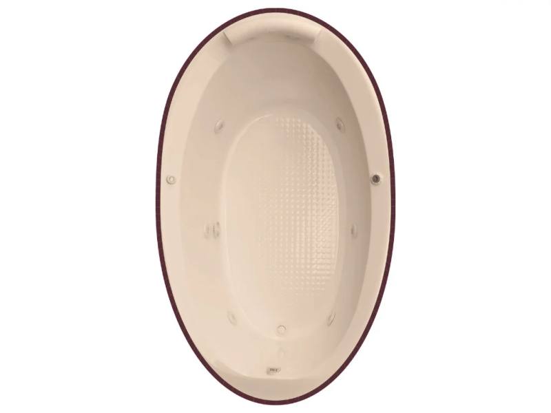 Vista interna da banheira Axell Hidrofurô com acabamento ergonômico para uma pessoa