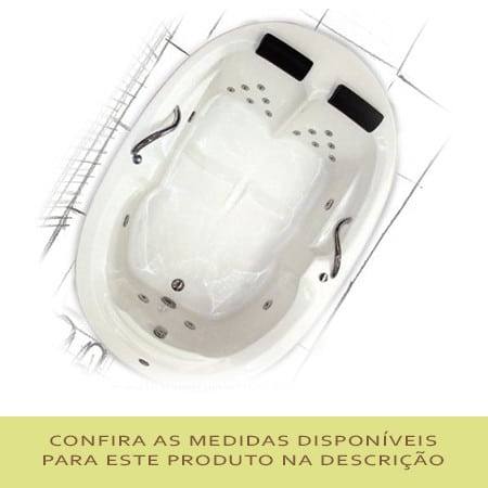 Banheira Treviso Mondialle de hidromassagem para 2 pessoas