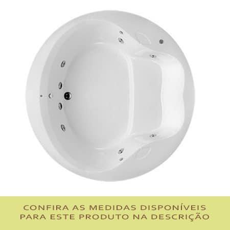 Banheira redonda Catania Mondialle de hidromassagem para 2 pessoas