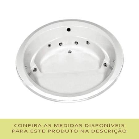 Banheira redonda Verona Mondialle de hidromassagem para 2 pessoas
