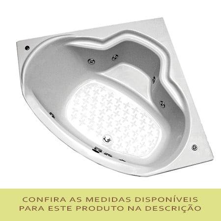 Banheira de canto Sienna Mondialle para duas pessoas