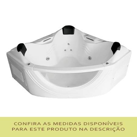 Banheira Macerata Canto Mondialle para três pessoas