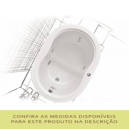 Ofurô Oval Mondialle individual em gel coat
