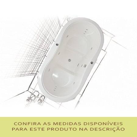 Ofurô Oval Duplo Mondialle para duas pessoas em gel coat